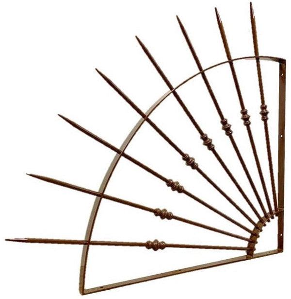 Barriera Antintrusione con Punte in Acciaio per Poggiolo Balcone o Terrazzo Marrone prezzo