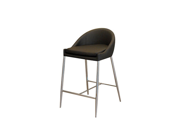 online Set di 2 Sgabelli in Similpelle Morbida 80x45x47 cm TFT Stool Nero