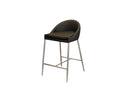 Set di 2 Sgabelli in Similpelle Morbida 80x45x47 cm TFT Stool Nero