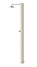 Doccia Solare da Giardino 28 L Soffione Eco Rain e Miscelatore Temporizzato Tevere TB Bianco Perla 