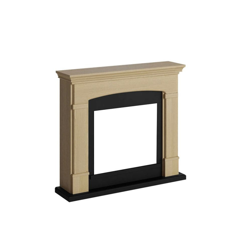 Camino Elettrico da Pavimento 107,2x95,2x24,5 cm Effetto Fiamma 1500W Sined Siena Rovere