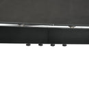 Tavolo da Giardino 180x80x72 cm in Alluminio e Vetro Temperato Nero