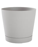 Vaso da Interno e Esterno Ø38x35cm in Polipropilene Orione 38 Cloud Bianco