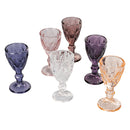 Set 6 Tazzine per Liquori Liquorini Prisma Provence in Vetro VdE Tivoli 1996 Viola