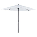 Ombrellone da Giardino 2,95x2,50 m Palo Ø38 mm in Alluminio con Manovella Bianco 