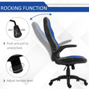Sedia da Gaming Ergonomica 66,5x51x115-125 cm in Similpelle  Nera e Blu
