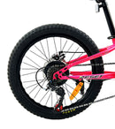 Bicicletta Mountain Bike per Bambini Unisex 20" MTB Phoenix 7V in Acciaio Fucsia