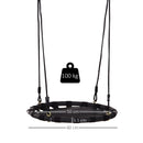 Altalena a Nido da Giardino per Bambini Nero Diametro 60 cm 
