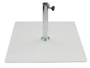 Base per Ombrellone da Giardino 20 Kg per Tubi Ø38mm in Metallo Bianco
