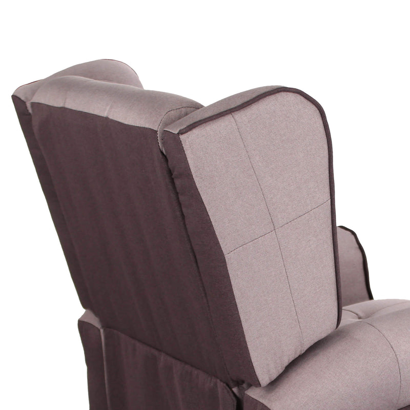 Poltrona Relax Reclinabile in Tessuto Tortora