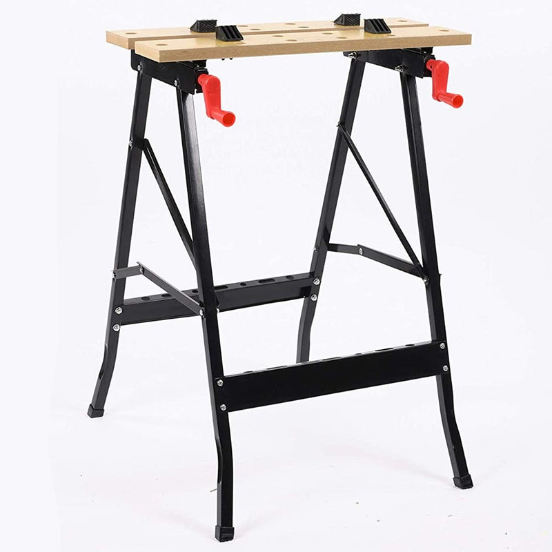 Tavolo da Lavoro Pieghevole Banco per Troncatrici Max 100Kg con Portattrezzi Kinzo