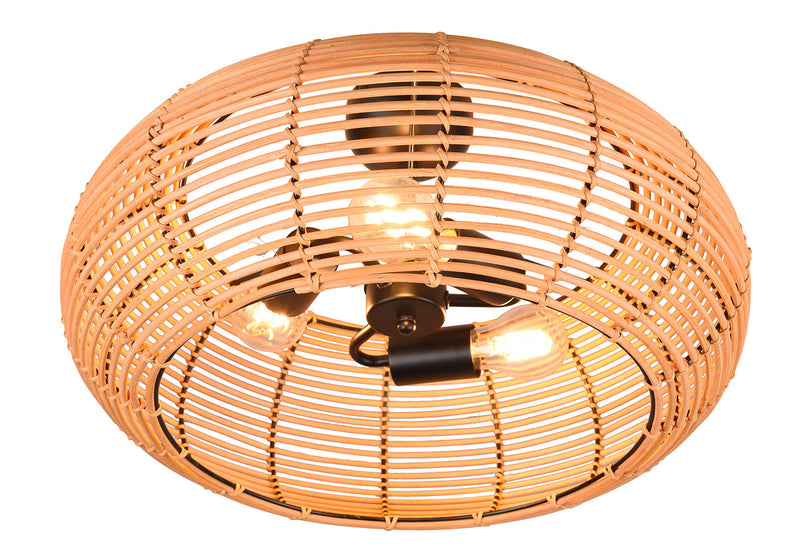 Plafoniera da Interno Attacco E27 in Tessuto Naturale