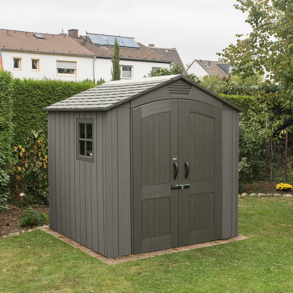 Casetta Box da Giardino Porta Utensili 204x275 cm in Polietilene Grigia prezzo