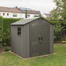 Casetta Box da Giardino Porta Utensili 204x275 cm in Polietilene Grigia