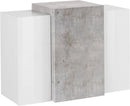 Pensile 3 Ante 90x38x65,5 cm Coro Bianco Lucido e Cemento