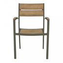 Poltrona Cayman 56x58x85 h cm in Alluminio Taupe