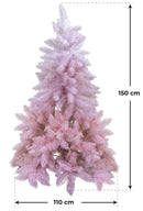 Albero di Natale Artificiale Adami Maiella Rosa Varie Misure