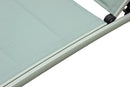 Lettino Prendisole da Giardino Itaca Impilabile 194x71x83 h cm in Textilene Verde