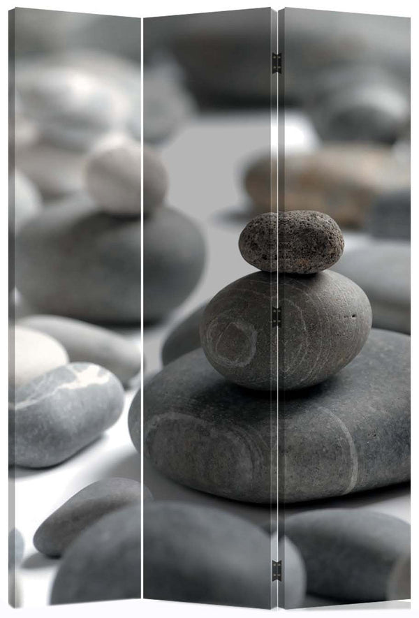 sconto Paravento Separè 3 Pannelli 120x180cm Tela Stampata Tosini Stones
