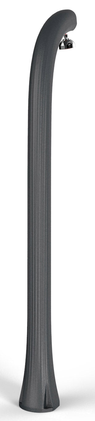 Doccia Solare da Esterno Giardino 30L Miscelatore e Lavapiedi Arkema Jolly Plus Grigio Antracite