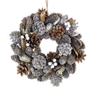 Set 2 Corone Natalizie con Dryfruits Ø24 cm Champagne