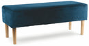 Panca in Velluto 100x40x40 cm Soriani Blu