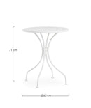 Tavolo da Giardino Ø60x71h cm Lizette Bianco