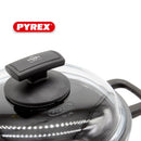 Tegame con Coperchio in Vetro Antiaderente 2 Manici Olympia Hard Cook Varie Misure