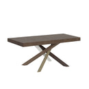 Tavolo Allungabile 120/380x90 cm Volantis Premium Noce Gambe Multicolore 4/C      
