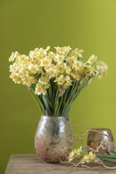 Set 6 Giunchiglia con 2 Fiori Artificiali Altezza 55 cm Giallo