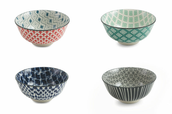 Set 4 Coppette Ø17x8 cm in Gres Villa d'Este Home Tivoli Vari Colori online