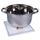 Sottopentola Quadrato 20x20x1 cm in Ceramica VdE Tivoli 1996 Le Travisate Bianco