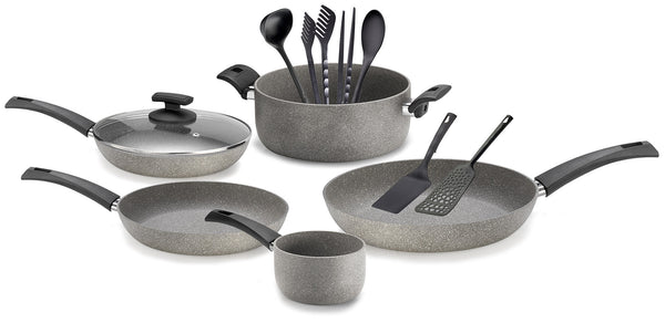 prezzo Batteria di Pentole 12 Pezzi in Alluminio Antiaderente Olympia Rockers