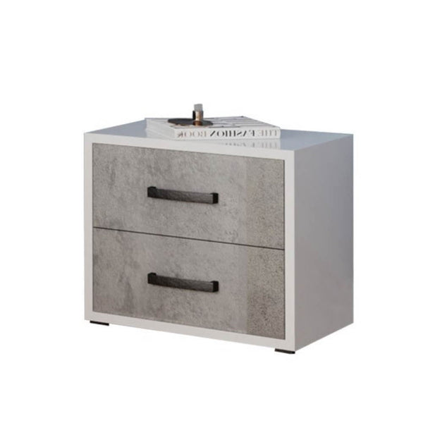 Comodino 2 cassetti 52x36x43H cm cemento prezzo