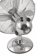 Ventilatore da Tavolo 30cm Oscillante 3 Velocità  35W Kooper Eolo Cromato