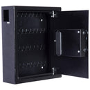 Cassetta Portachiavi di Sicurezza Professionale da Muro di 40 ganci Nero 30x36,5x10 cm 