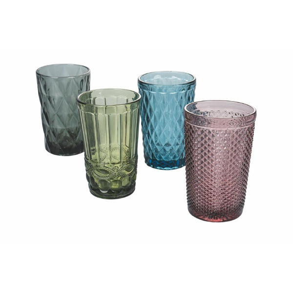 acquista Set 4 Bicchieri Bibita Blend in Vetro VdE Tivoli 1996 4 Colori Differenti