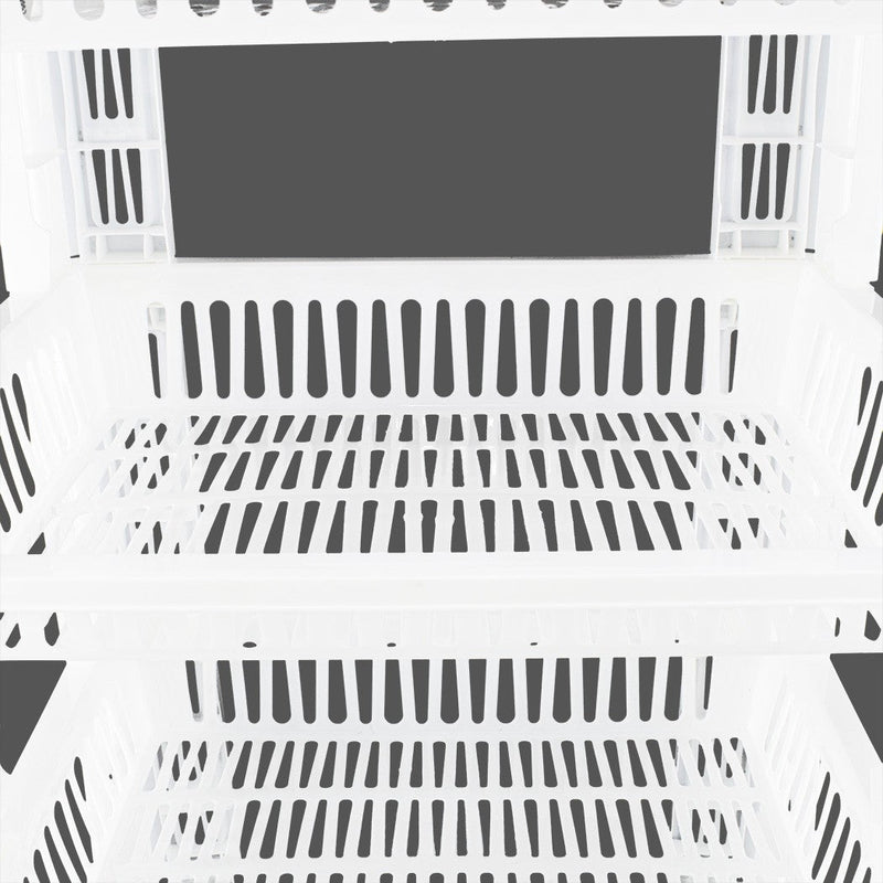 Carrello Portafrutta 4 Ripiani 42x35x75cm Cestino Espositore Salvaspazio