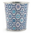 Set 6 Portabiccchieri in Metallo Decorato Villa dEste Romantica Blu