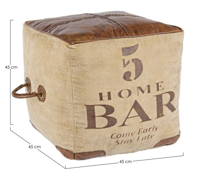 Pouf Sanpark Five in Pelle