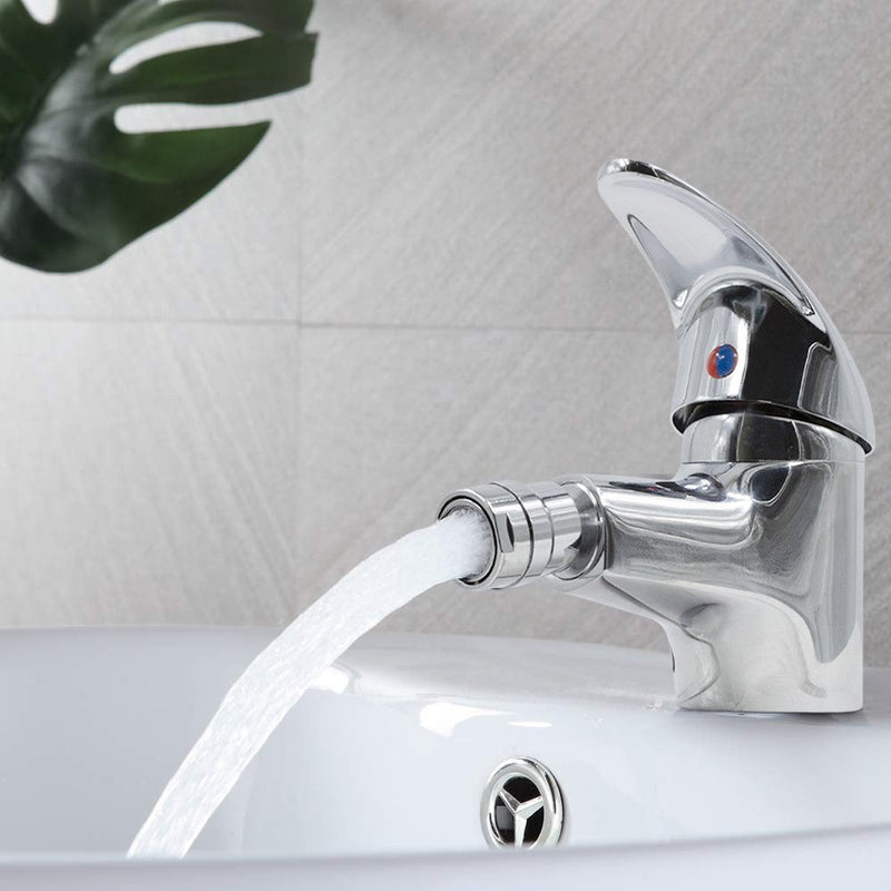 Miscelatore Rubinetto Bidet in Acciaio con Tubi Allacciamento