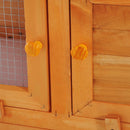 Gabbia per Conigli Conigliera da Esterno in Legno di Abete 90x45x90 cm 