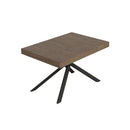 Tavolo Allungabile 130-390x90x74 cm Niket Noce Gambe Antracite