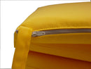 Set 2 Cuscini per Sedia da Giardino 40x40x5 cm in Dralon Allegro Giallo 