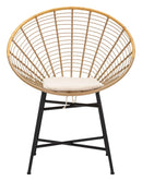 Sedia Panama Grid con Cuscino 72x56,5x88 cm in Ferro e Poliestere