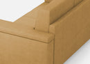 Divano Angolare 6 Posti 286x226x85 cm Marrak in Tessuto Ocra
