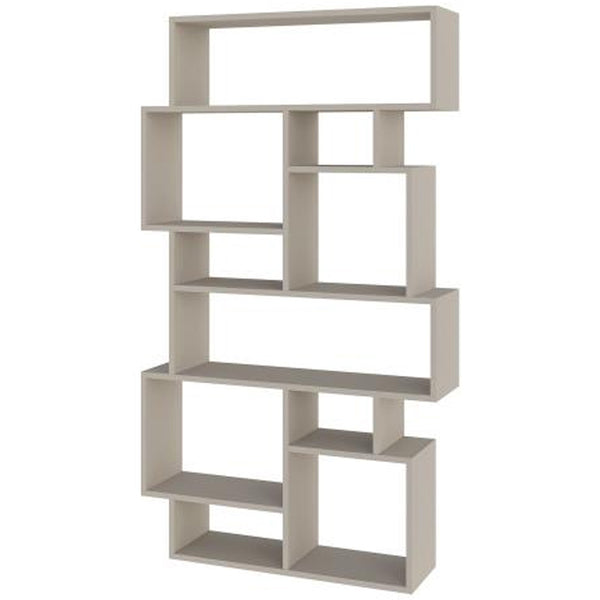 acquista Libreria 168x96x25 cm Design Moderno Scaffale 8 Ripiani in MDF Sabbia