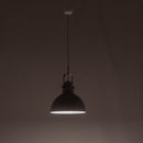 Lampada a Sospensione 38x38xH165 cm in Metallo Kande Paralume bianco opaco