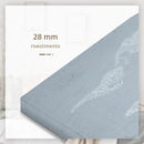 Stampa su Tela Mondo 120x90 cm in Legno di Pino Grigio e Bianco