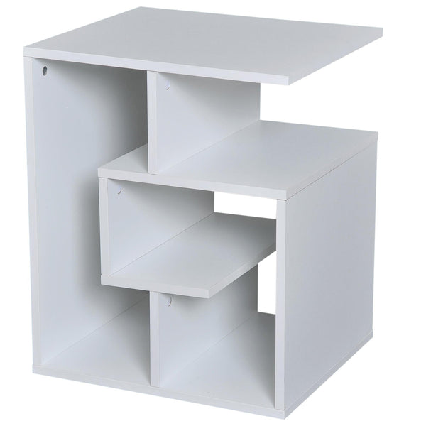 Libreria a 3 livelli in Legno Bianco 45x40x55 cm prezzo
